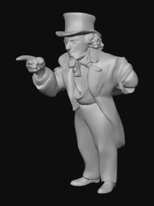 3D model for Uncle Sam Pointing
