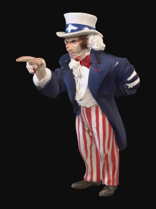 3D model for Uncle Sam Pointing
