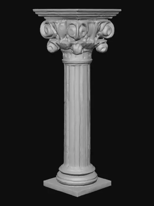 3D model for an intricate roman pillar