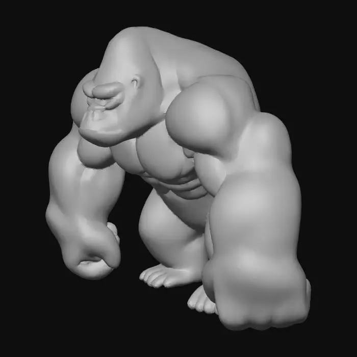 3D model for Silver back gorilla