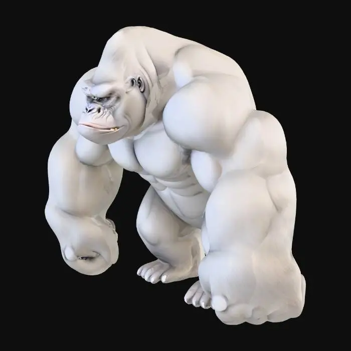 3D model for Silver back gorilla