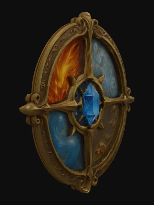3D model for Elemental Compass, #emblem#