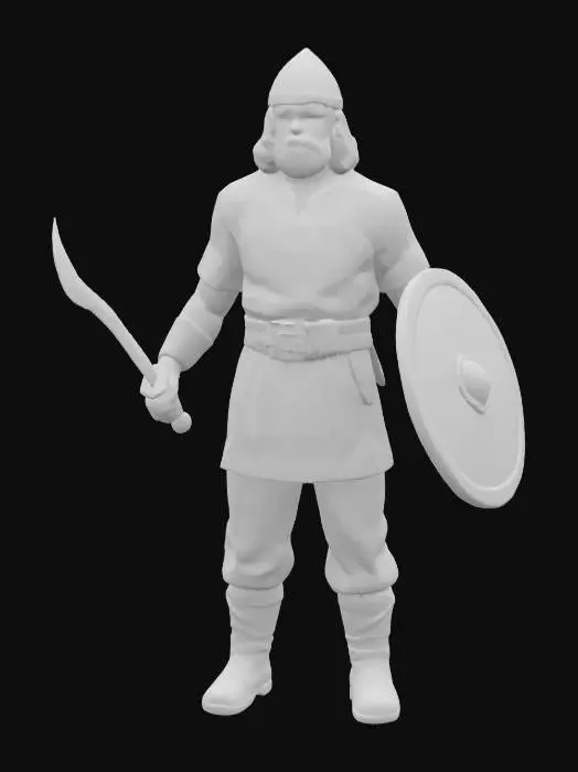 3D model for Viking Warrior, #AroundTheWorld#