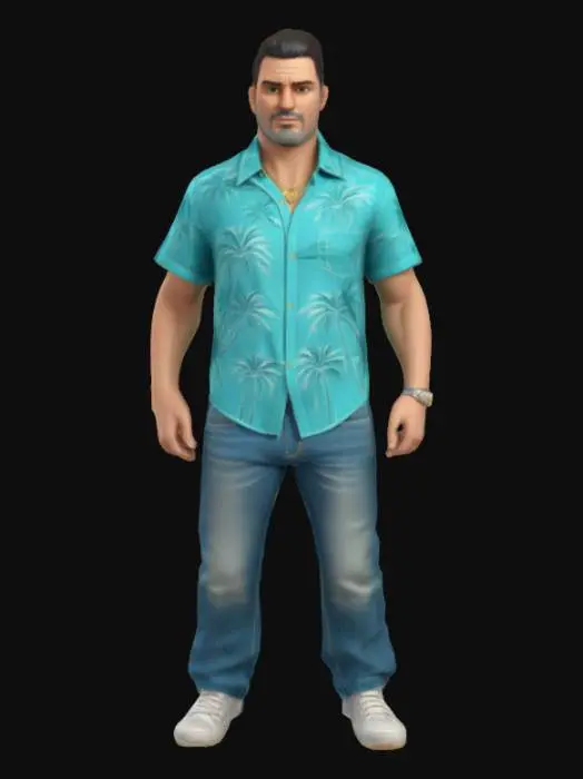3D model for Thomas "Tommy" Vercetti, #AroundTheWorld#