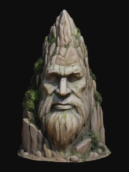 3D model for [Romania] Rock sculpture of Decebalus, #AroundTheWorld#