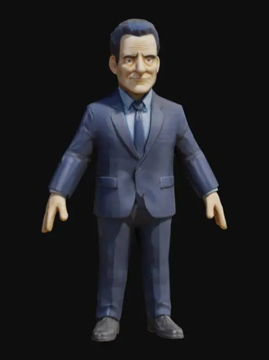 3D model for Nicușor Dan Europe Pro