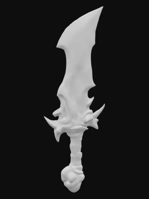 3D model for Bloodthorn Dagger