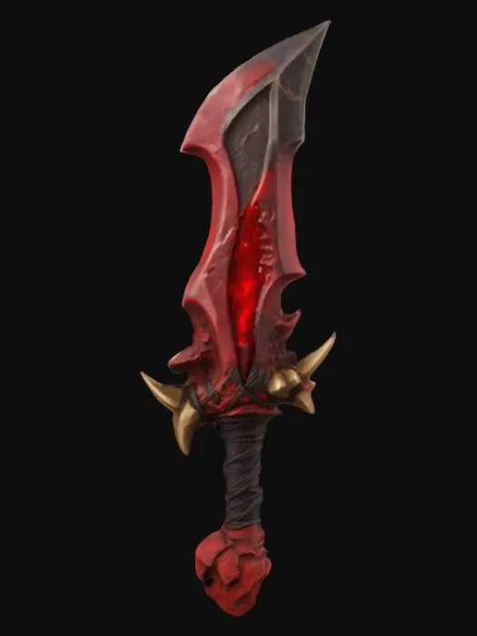 3D model for Bloodthorn Dagger