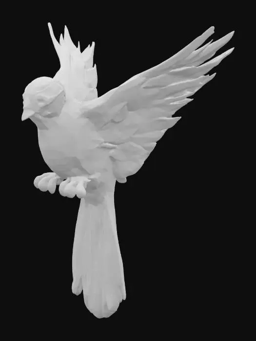 3D model for Wings of Grace, #SketchTo3D#