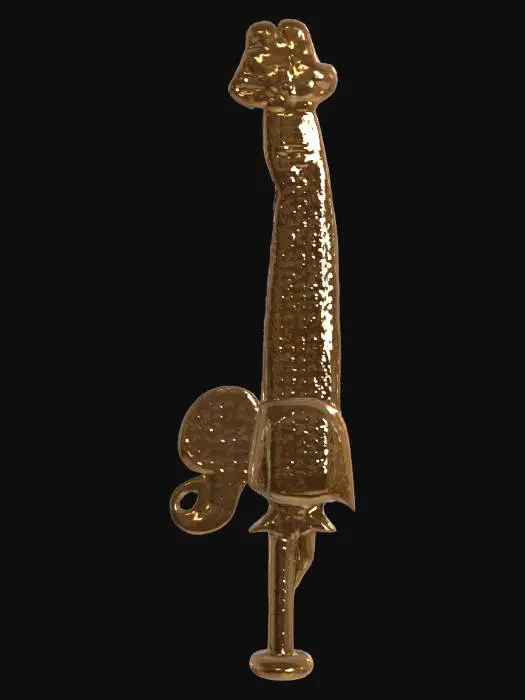 3D model for Golden Sword Hilt