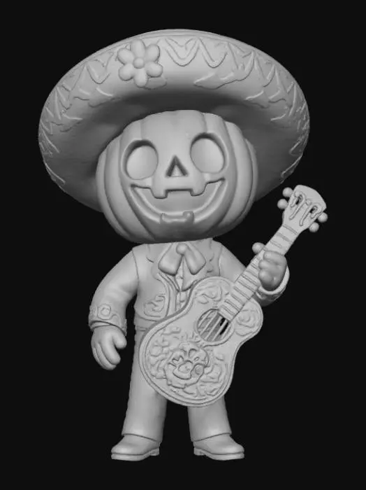 3D model for Pumpkin Mariachi Melody, #Halloween2025#