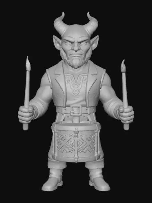3D model for Drumming Demon, #Halloween2025#