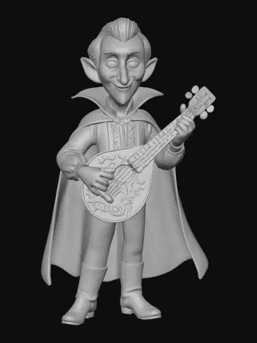 3D model for Vampire Troubadour, #Halloween2025#