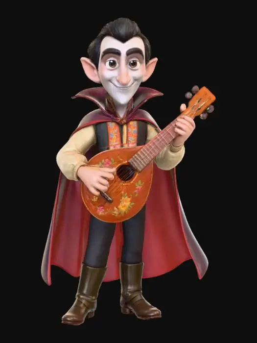 3D model for Vampire Troubadour, #Halloween2025#