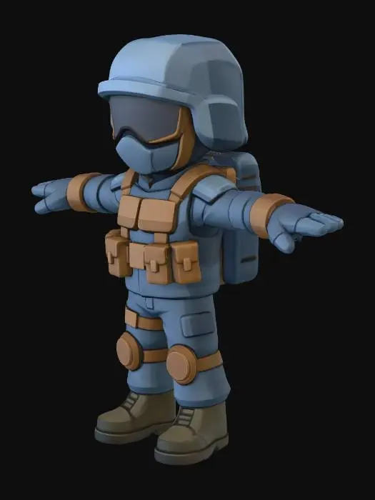 3D model for Soldier Stance