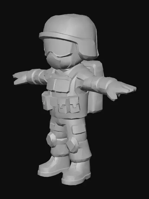 3D model for Soldier Stance
