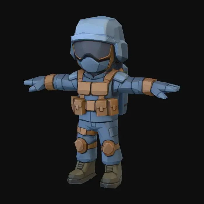 3D model for Soldier Stance