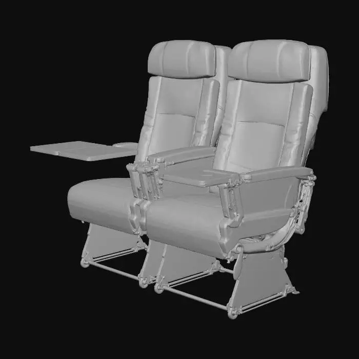 3D model for Airplane Seating Duo
