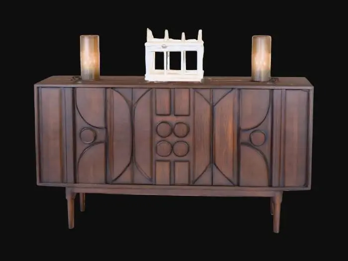3D model for Wooden Geometric Sideboard