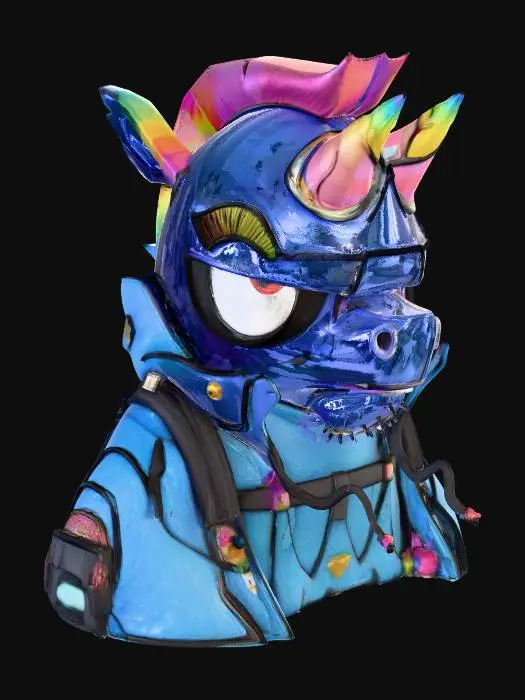 3D model for Rainbow Punkcorn