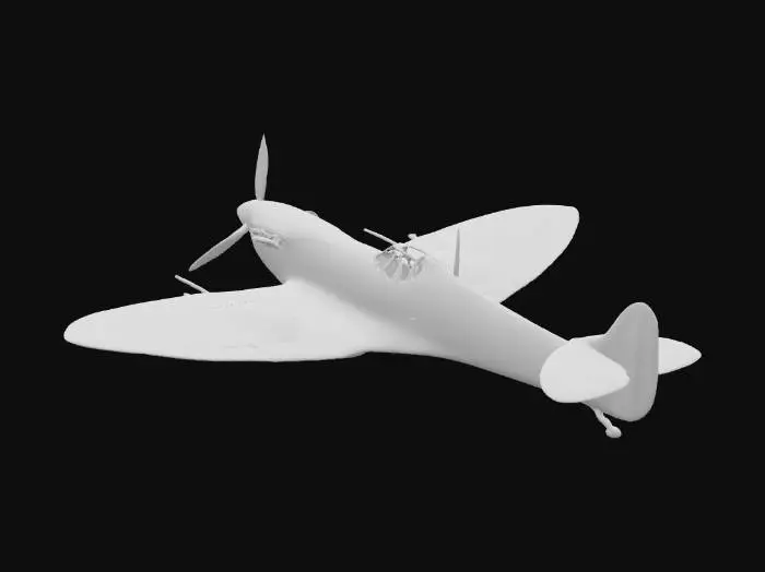 3D model for Spitfire Airplane