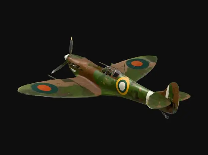 3D model for Spitfire Airplane