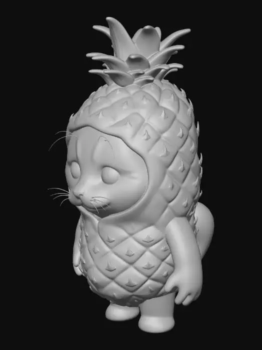 3D model for 菠萝拿铁