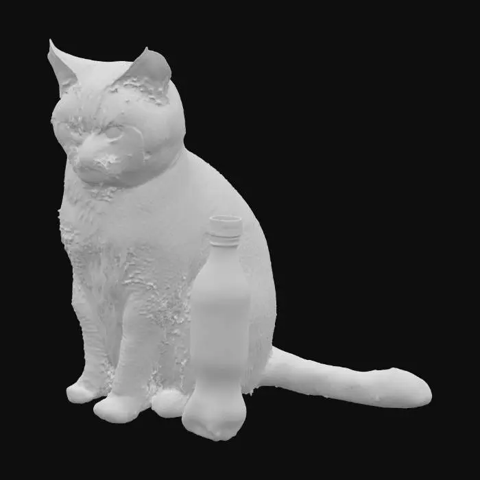 3D model for Cat with Cola and fur
