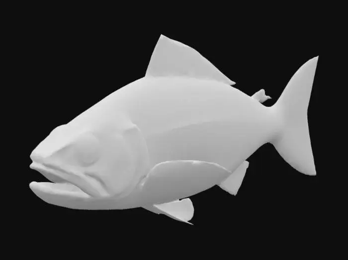 3D model for A Healthy Salmon, Stylized, Fantasy