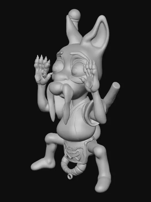 3D model for Kooky Samurai Kangaroo