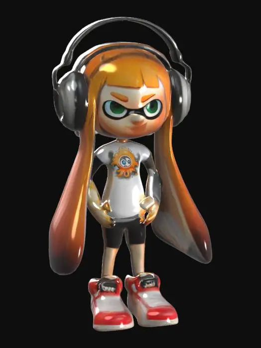 3D model for splatoon