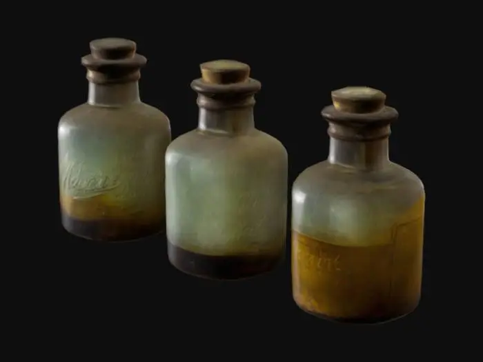 3D model for antique jars of medicine
