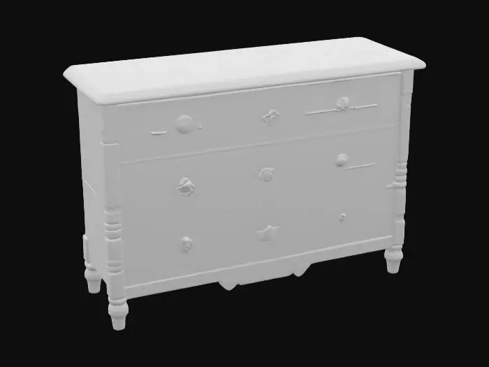3D model for Floral Vintage Dresser