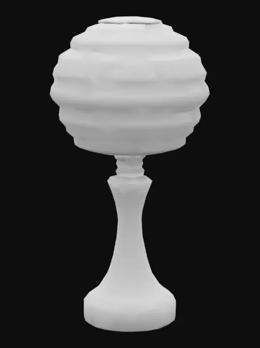 3D model for retro avocado green lamp from the 70s.  Bioluminescent light. 

