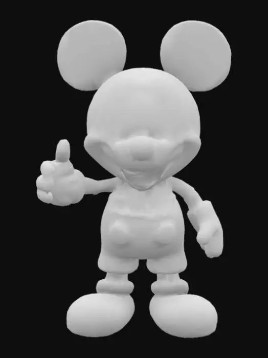 3D model for Stained Glass Mickey Mouse