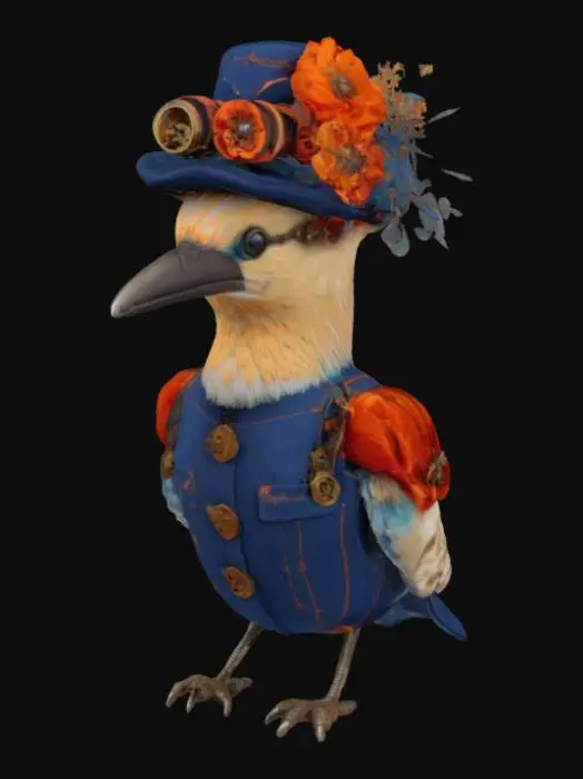 3D model for Steampunk Sparrow