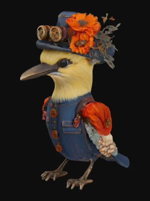 3D model for Steampunk Sparrow