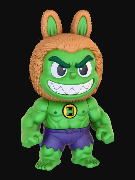 3D model for Green Bunny Hulk