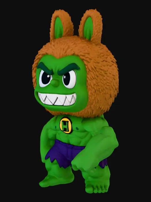 3D model for Green Bunny Hulk