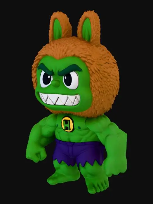 3D model for Green Bunny Hulk