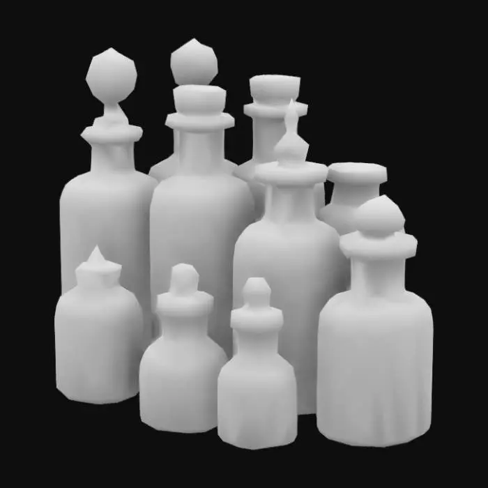 3D model for antique jars of medicine

