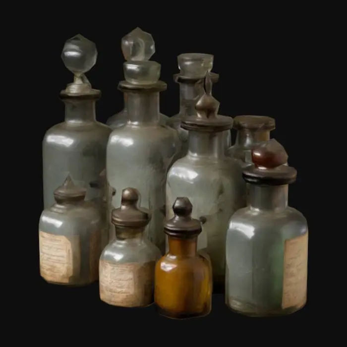 3D model for antique jars of medicine
