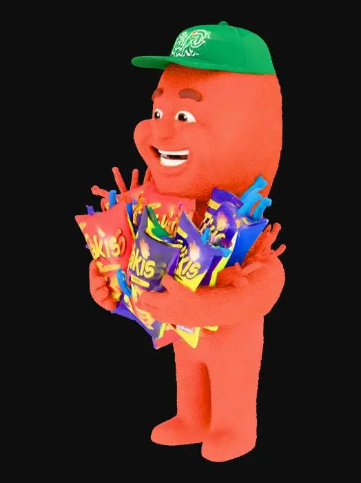 3D model for tajin man with 500 takis