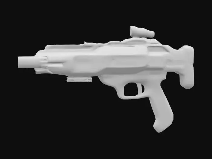 3D model for sci-fi minigun
