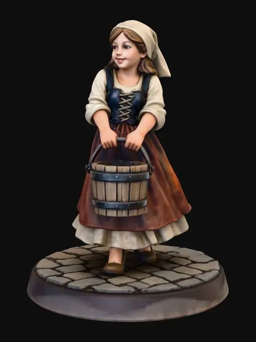 3D model for Town girl