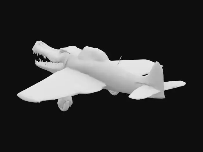 3D model for bombardino crocodilo