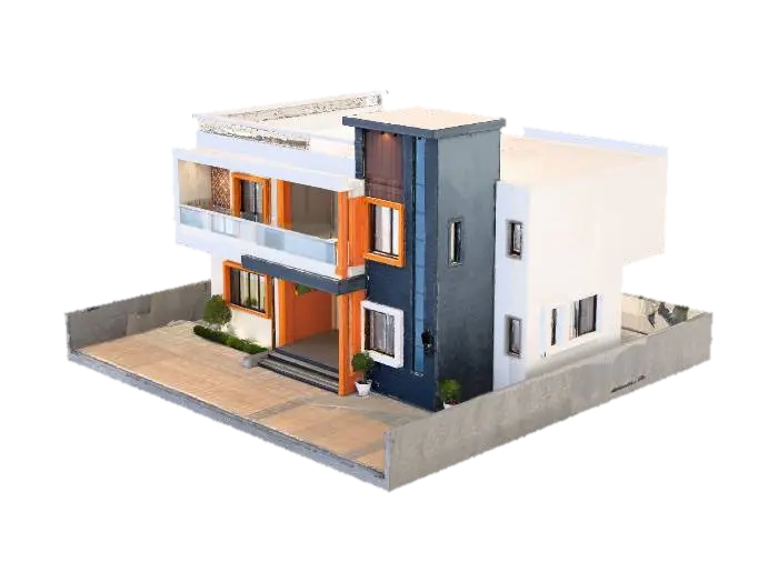 Modern Oasis - Maya 3D model, vytvořený pomocí AI