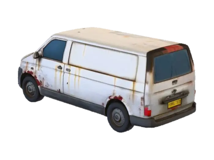 Modelo 3D de Rusty Van Model, gerado por IA