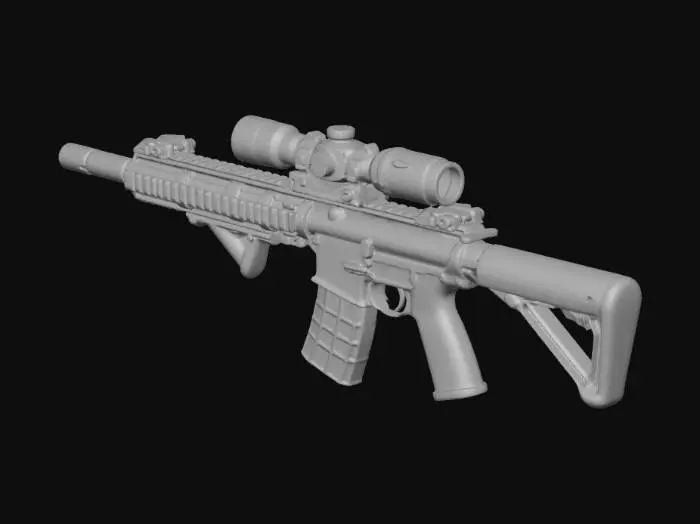 3D model for Camouflage Marksman Rifle