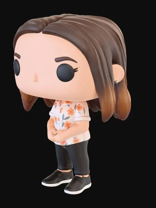 3D model for Figurine in Floral Shirt